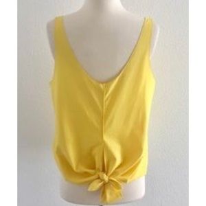 Rachel Roy Tie Back Tank Top in Yellow